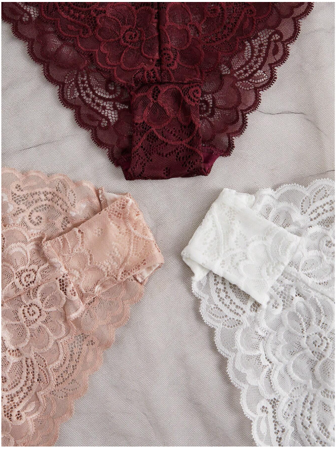 3 pack panty de encaje - 5983