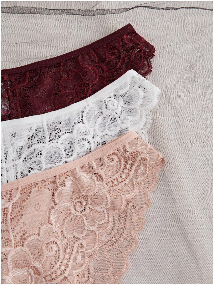 3 pack panty de encaje - 5983
