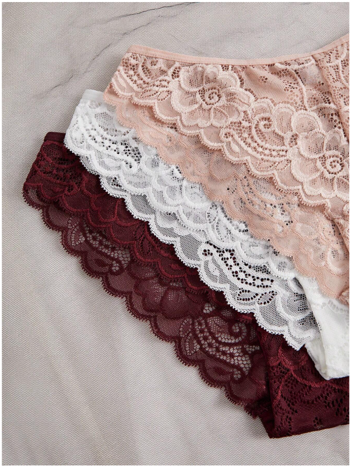 3 pack panty de encaje - 5983