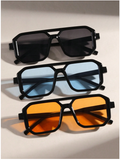 Lentes 3 pack cuadrados doble puente colores surtidos - 5984