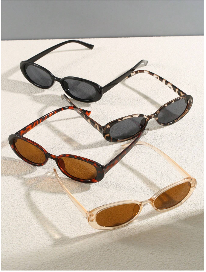 Lentes 4 pack marco ovalado multicolor - 5987