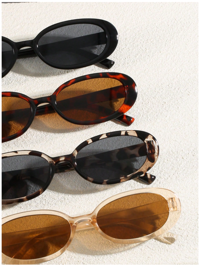 Lentes 4 pack marco ovalado multicolor - 5987