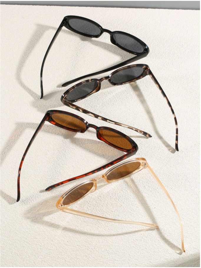 Lentes 4 pack marco ovalado multicolor - 5987