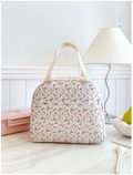 Bolso térmico blanco estampado floral - 6010