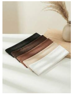 5 pack bandas p/cabello tonos marrón - 6083