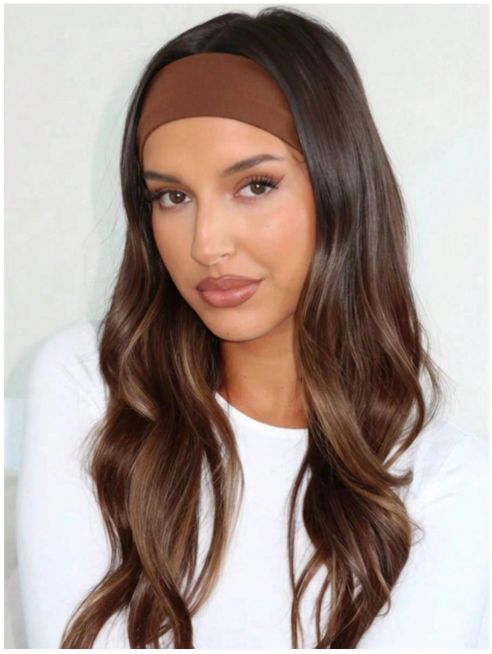 5 pack bandas p/cabello tonos marrón - 6083