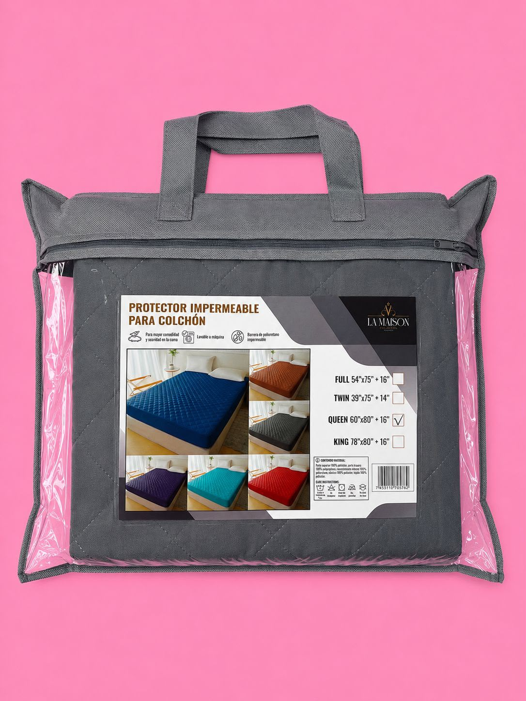 Cubre colchón impermeable tamaño queen - 6096
