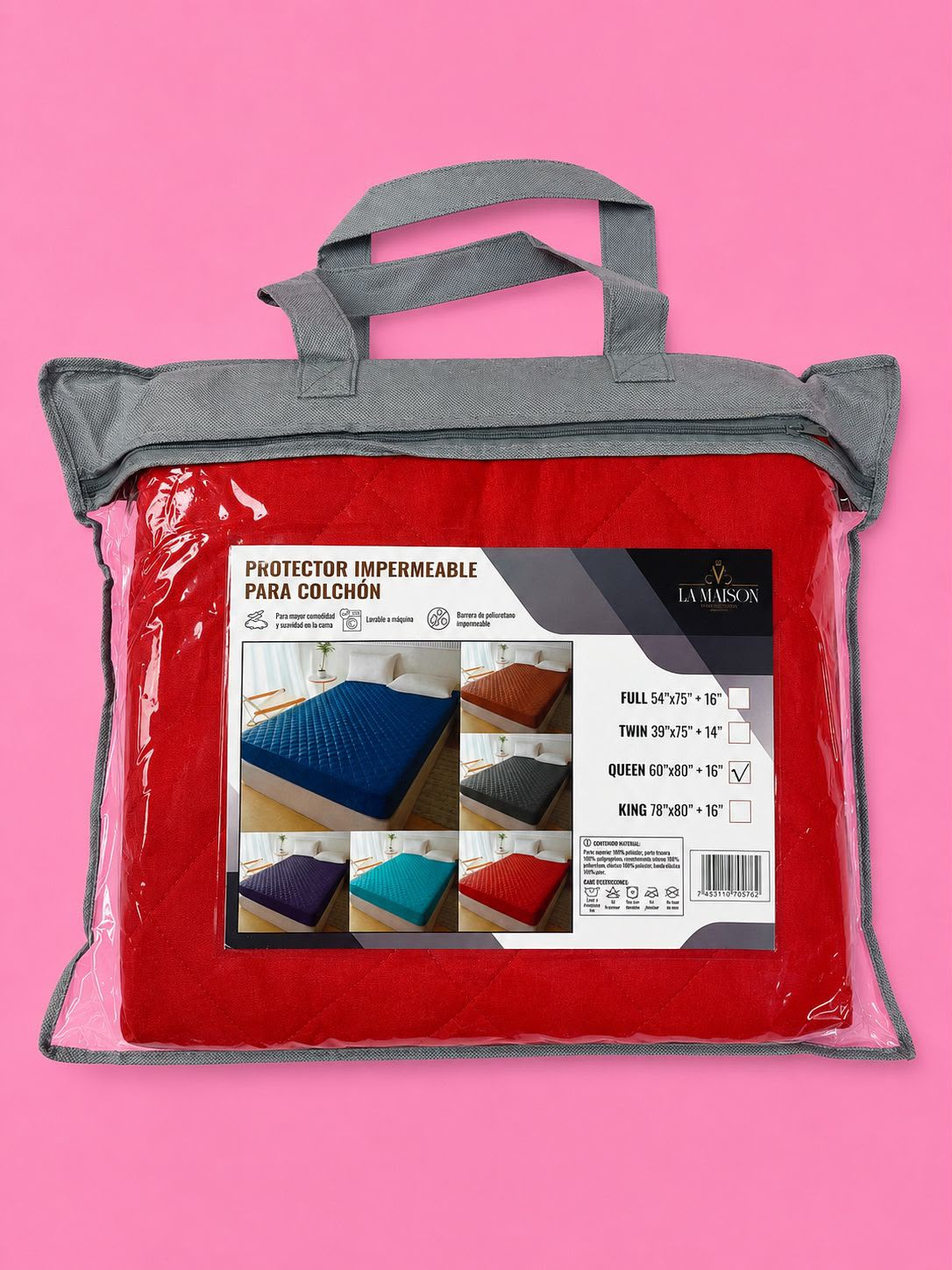 Cubre colchón impermeable tamaño queen - 6096