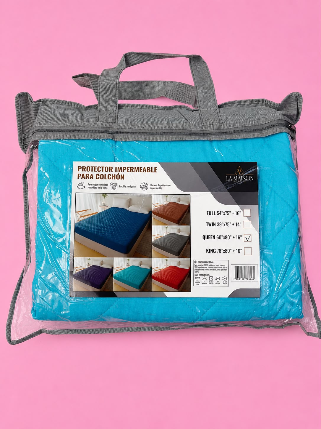 Cubre colchón impermeable tamaño queen - 6096