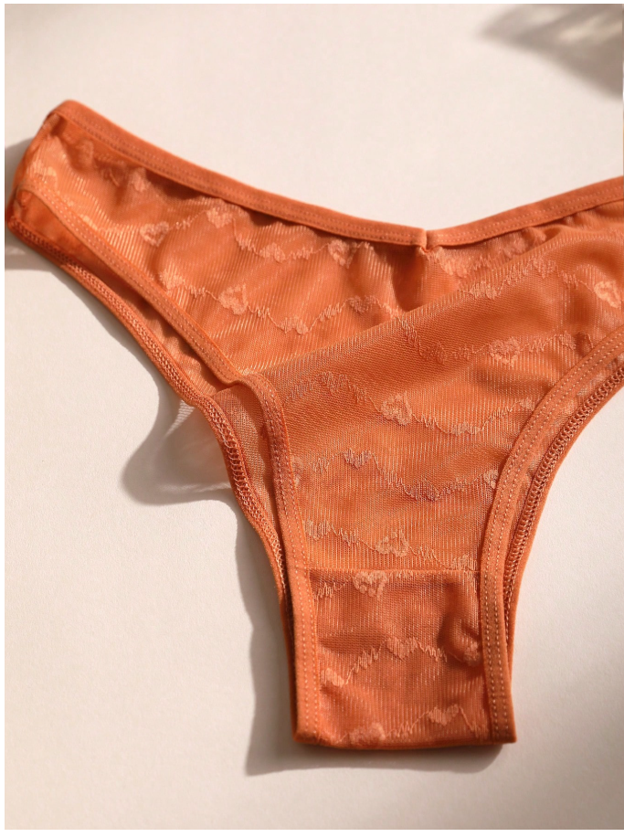 4 pack panty con corazones - 6112