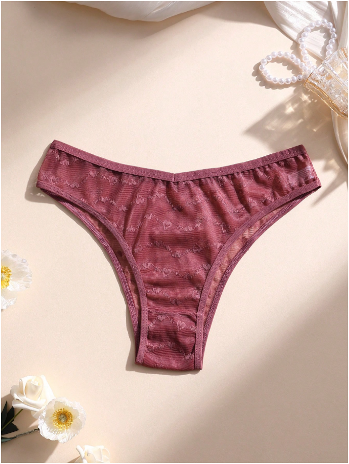4 pack panty con corazones - 6112