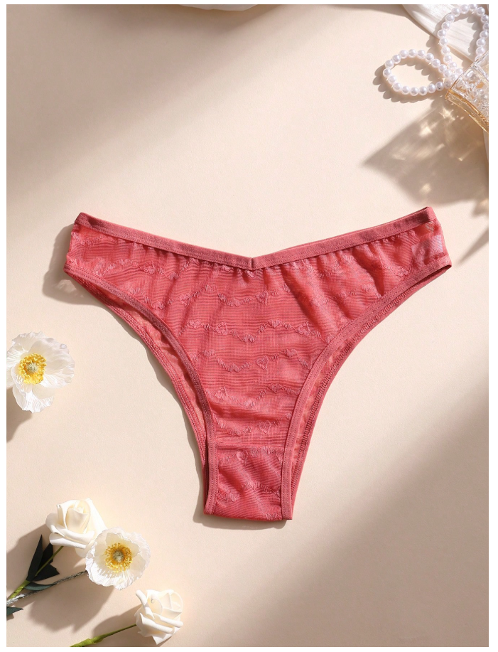 4 pack panty con corazones - 6112