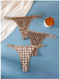 3 pack panty estampados marrones - 6114