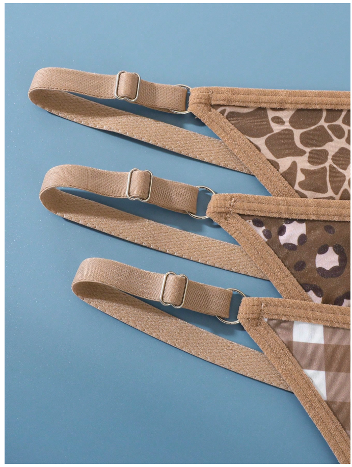 3 pack panty estampados marrones - 6114