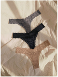 3 pack panty con encaje tonos oscuros - 6115
