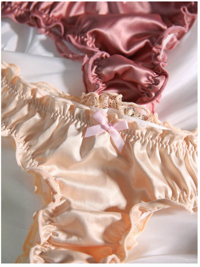 3 pack panty lazo frontal ribete lechuga - 6117