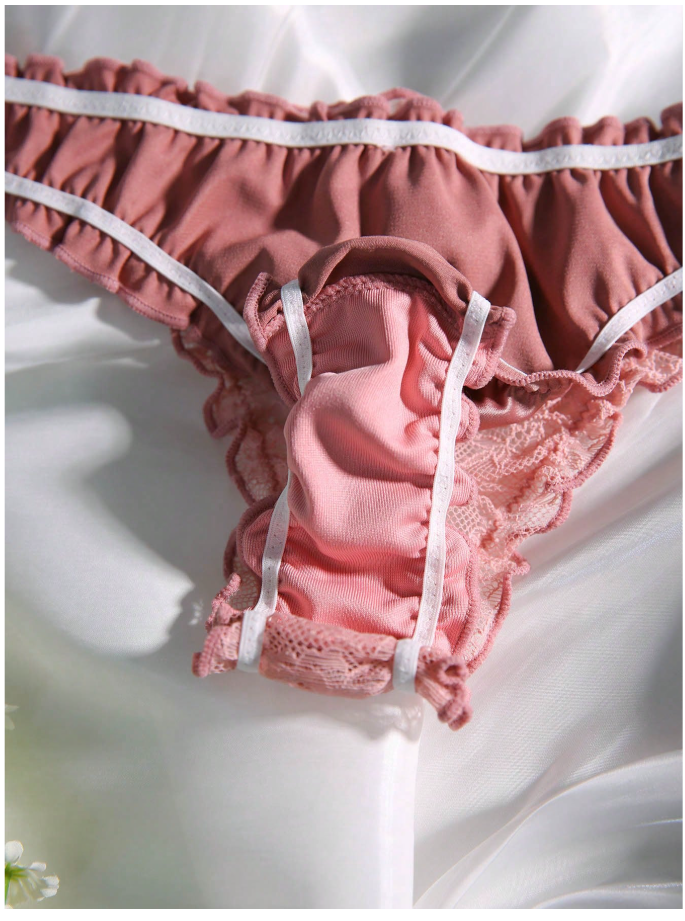 3 pack panty lazo frontal ribete lechuga - 6117