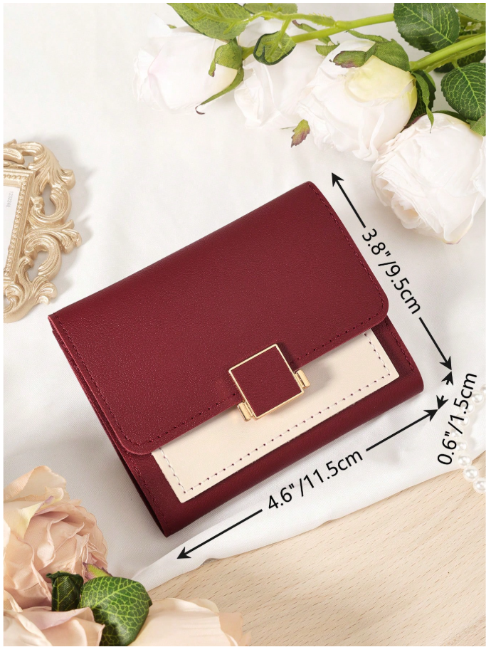 Billetera mini vino tinto - 6139