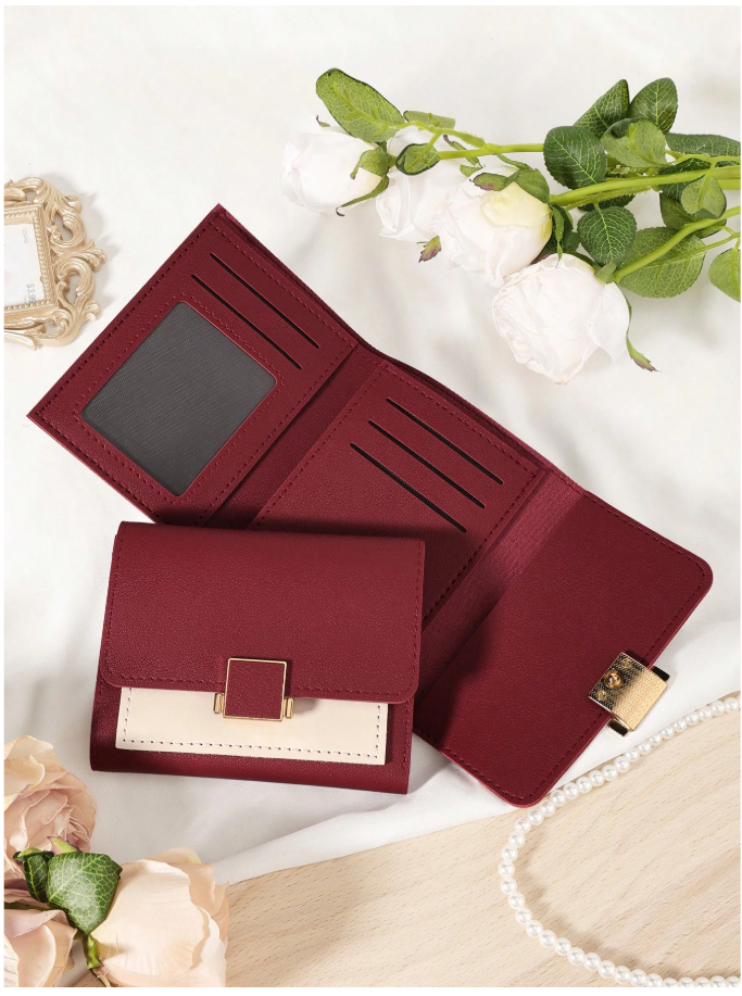 Billetera mini vino tinto - 6139