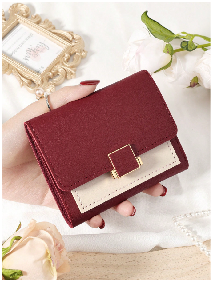 Billetera mini vino tinto - 6139