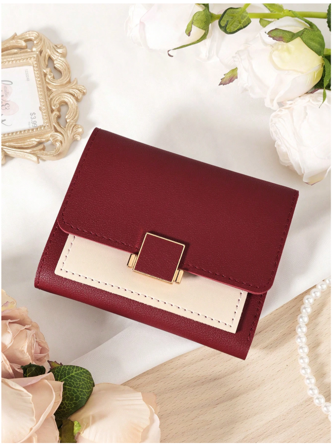 Billetera mini vino tinto - 6139
