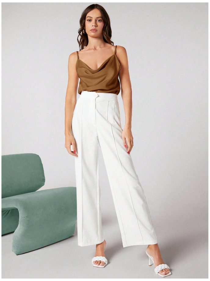 Camisa amarilla de saten con tirantes - 6150