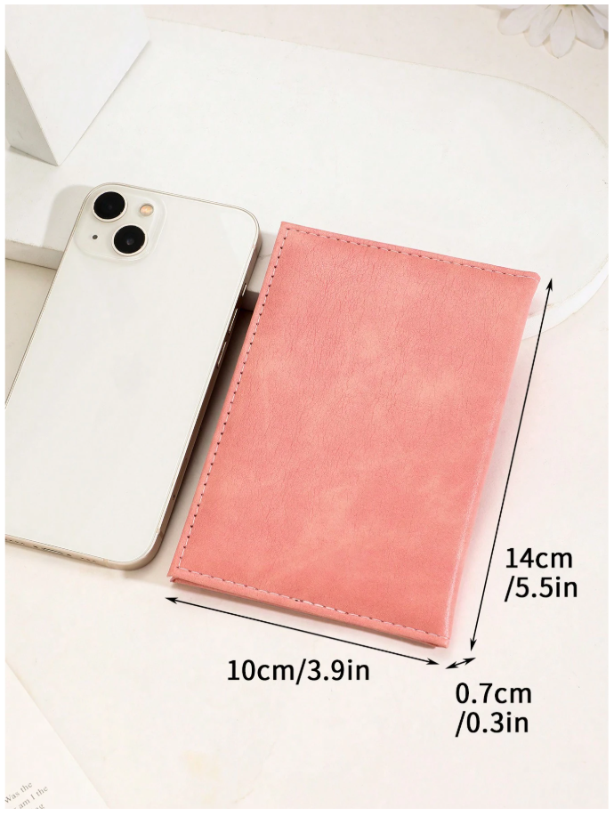 Portapasaporte rosa mapamundi - 6169