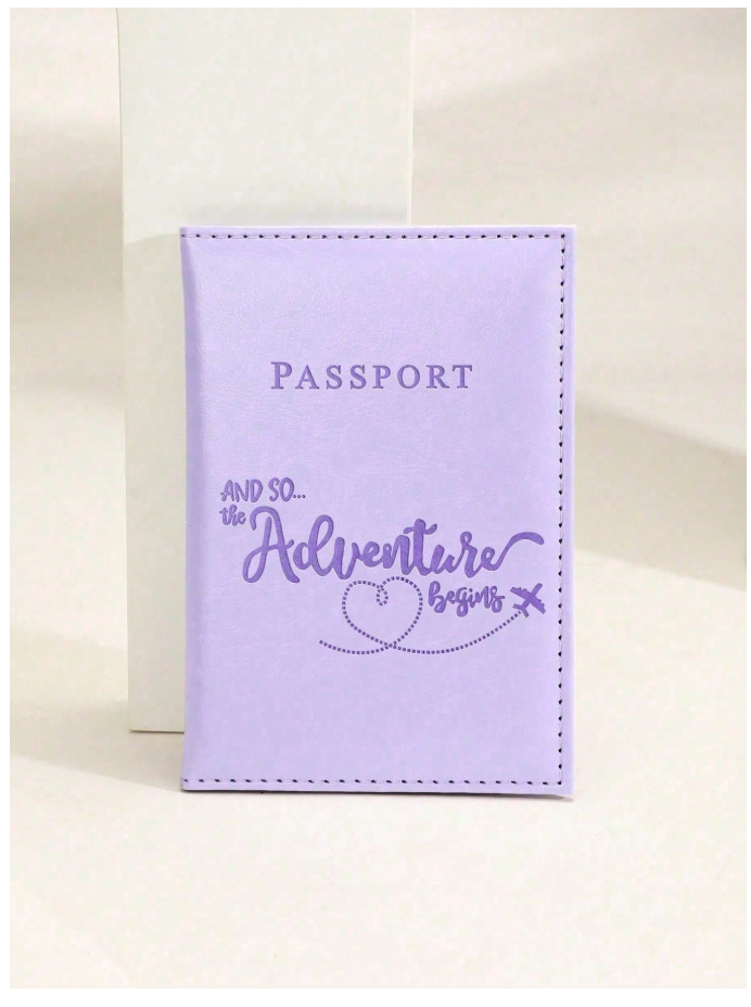 Portapasaporte morado adventures begins - 6176
