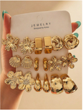 18 pack de pendientes florales & marinos - 6326