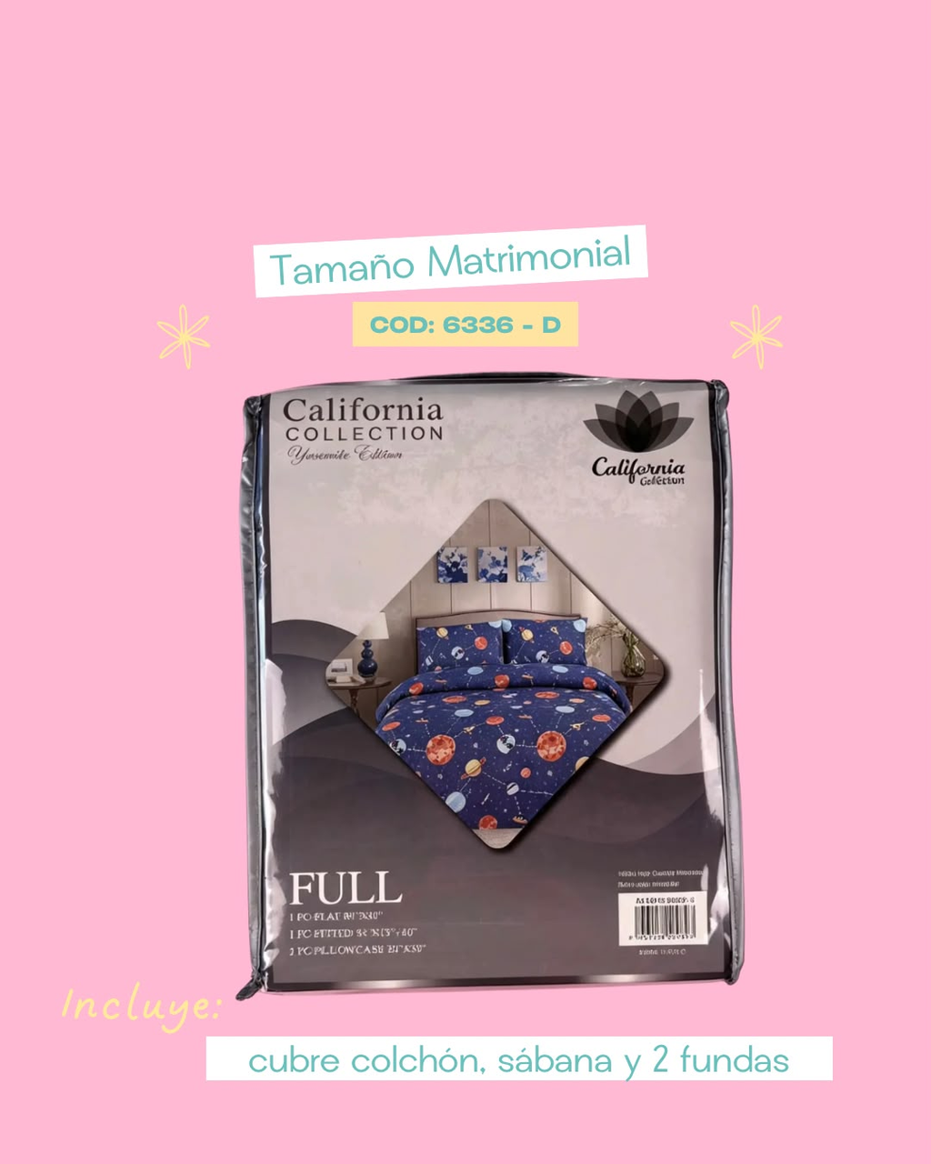 Set de ropa de cama matrimonial - 6336