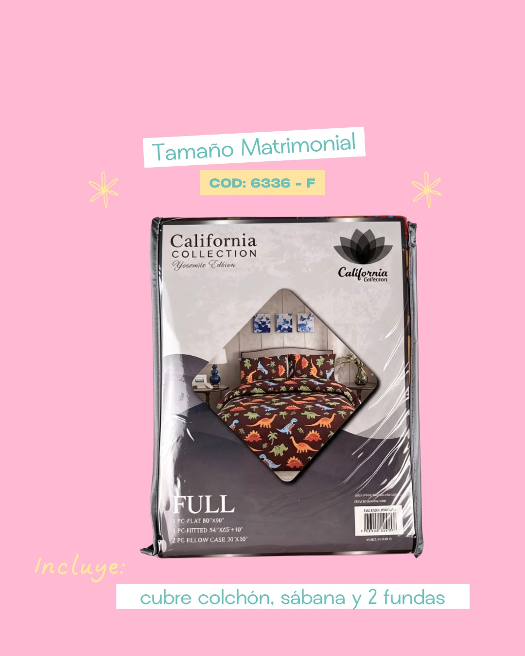 Set de ropa de cama matrimonial - 6336