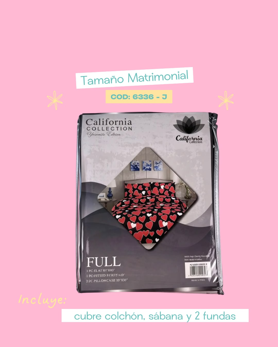 Set de ropa de cama matrimonial - 6336
