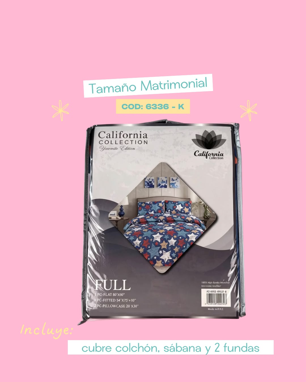 Set de ropa de cama matrimonial - 6336