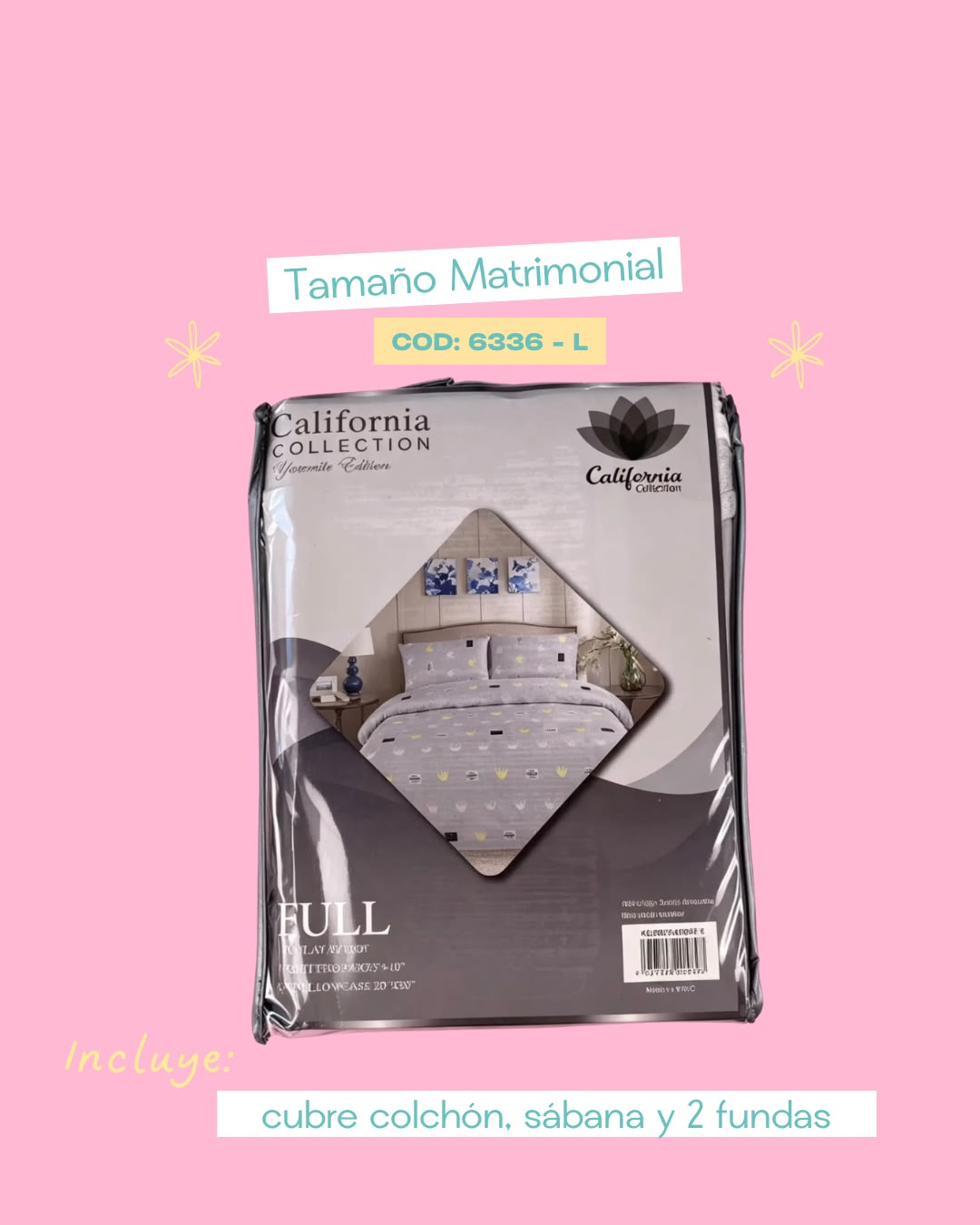 Set de ropa de cama matrimonial - 6336