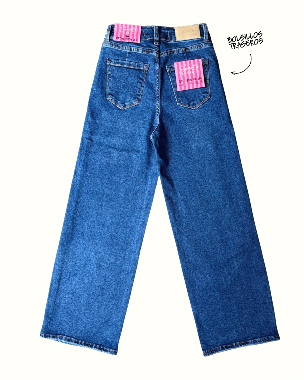 Pantalon petit wide leg azul - 6384