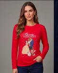 Camisa roja manga larga bella & la bestia - 5433
