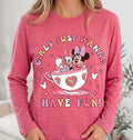 Camisa rosa manga larga minnie mouse - 5435
